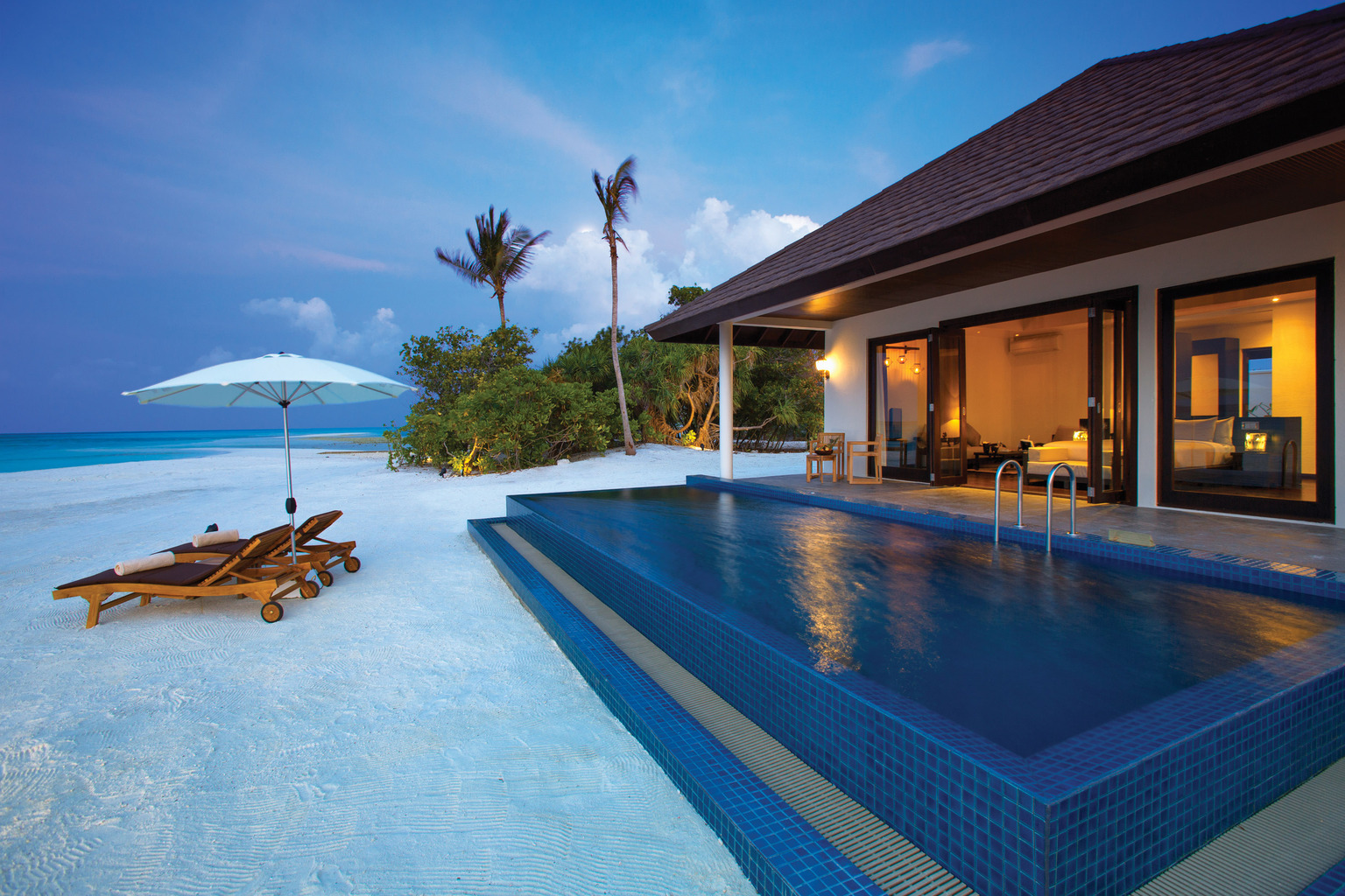 Sunset Beach Villa with Pool at Atmosphere Kanifushi - photo 1