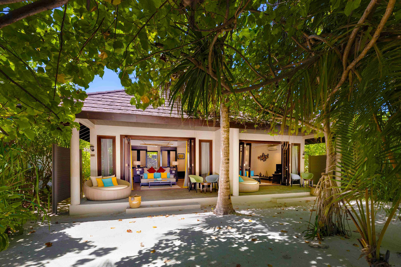 Two Bedroom Sunset Family Beach Villa at Atmosphere Kanifushi - photo 1