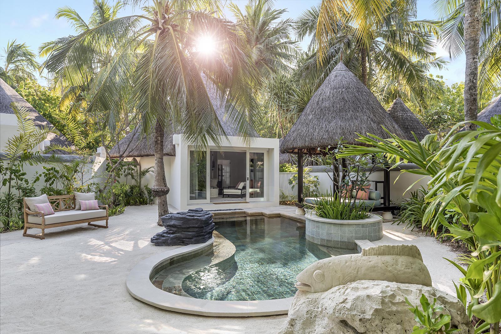 DELUXE BEACH PAVILION WITH POOL at Four Seasons Resort Maldives at Kuda Huraa - photo 1