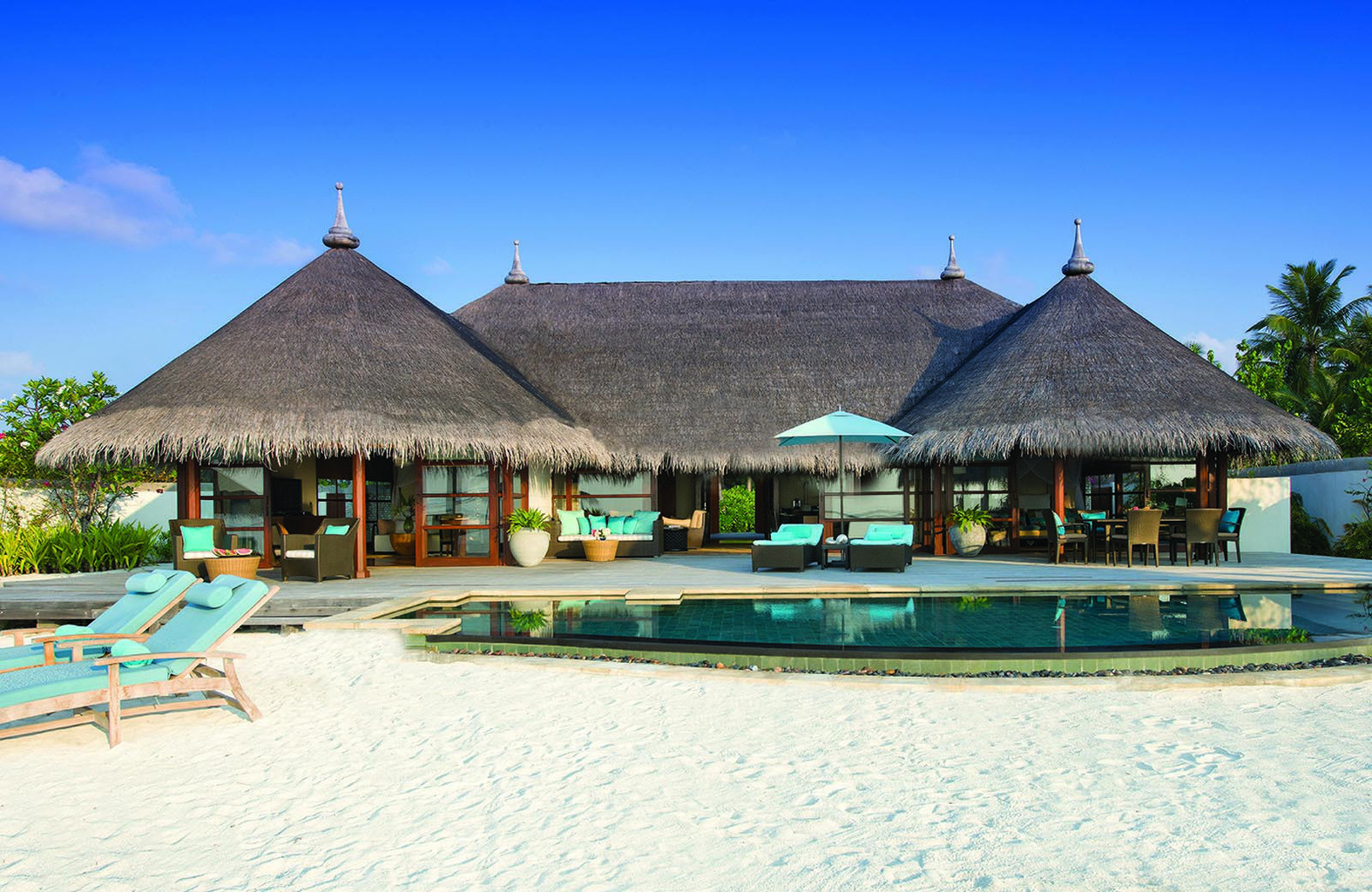 TWO-BEDROOM ROYAL BEACH VILLA at Four Seasons Resort Maldives at Kuda Huraa - photo 1