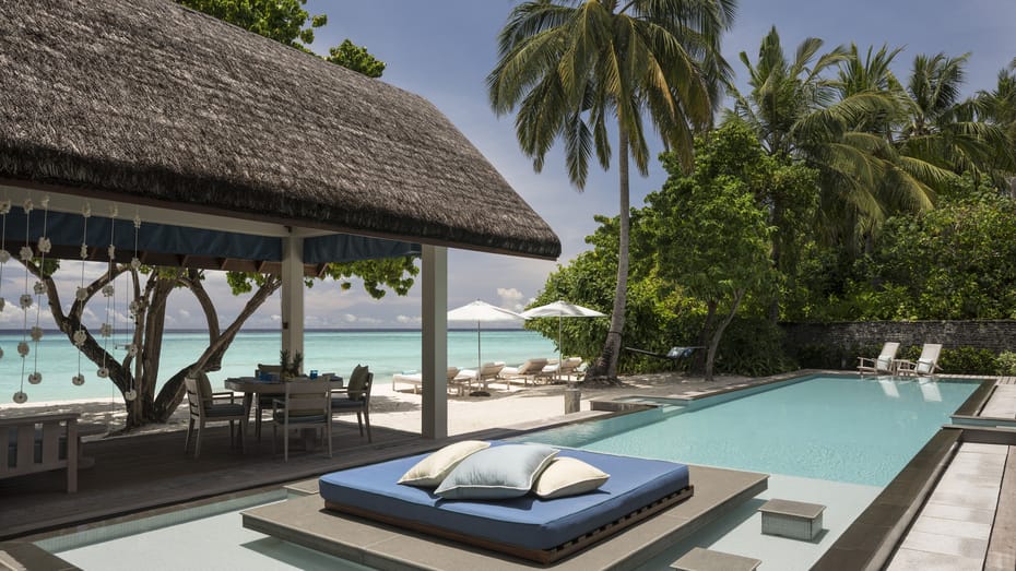 Oceanfront Bungalow With Pool at Four Seasons Resort Maldives at Landaa Giraavaru - photo 1