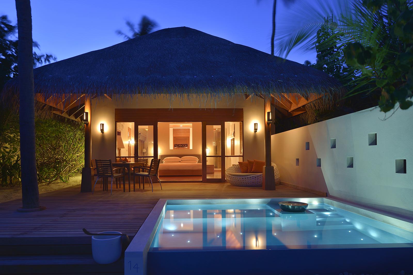 Deluxe Beach Bungalow With Pool at Huvafen Fushi Maldives - photo 1