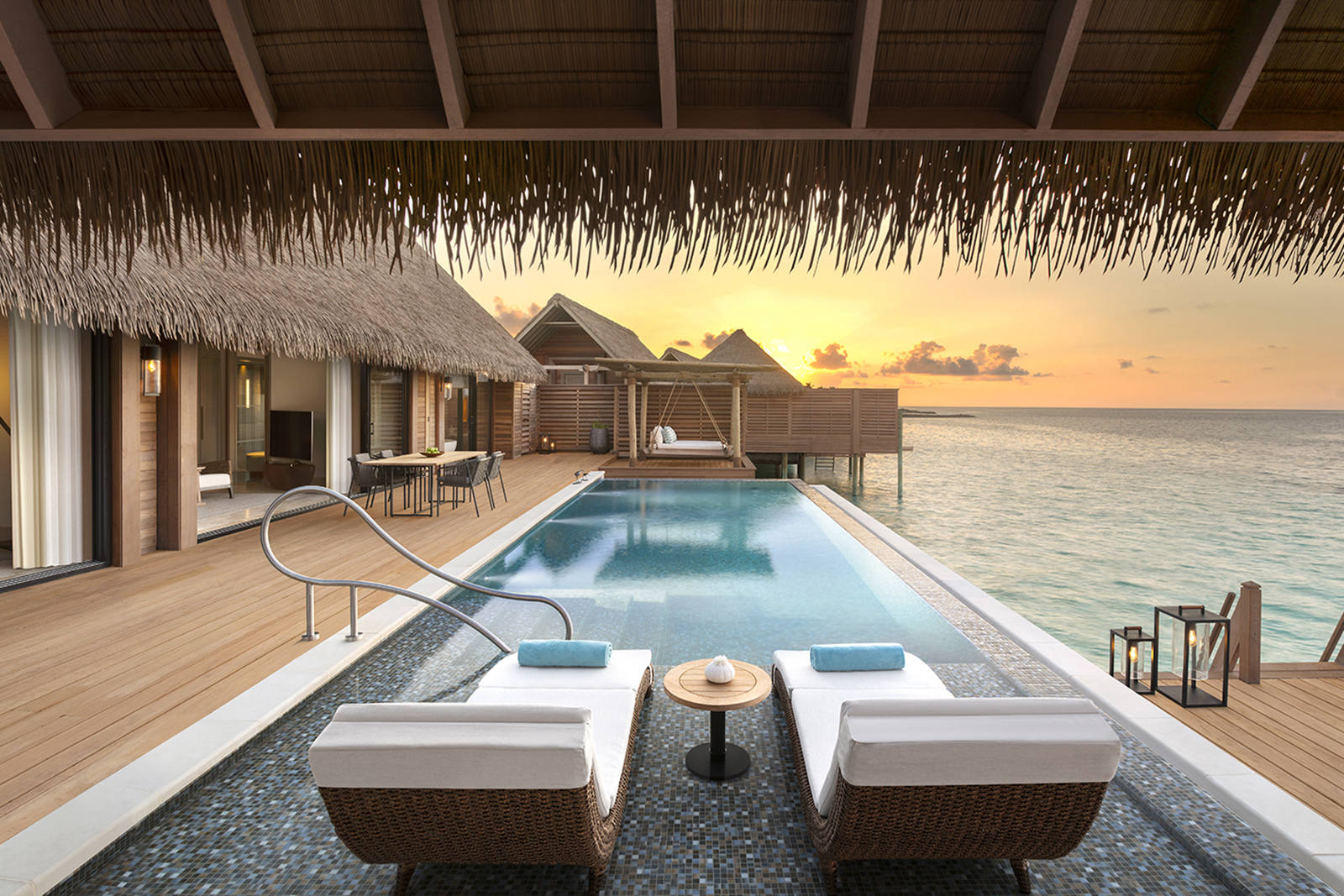 Two Queen Bedded Grand Reef Villa With Pool at Waldorf Astoria Maldives Ithaafushi - photo 1