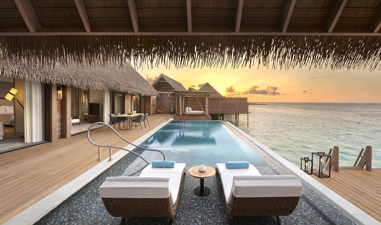 Two Queen Bedded Overwater Villa With Pool at Waldorf Astoria Maldives Ithaafushi - photo 1